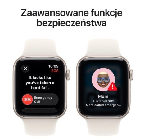 Watch SE 3 GPS+Cellular koperta 44 mm z aluminium w kolorze księżycowej poświaty, pasek sportowy w kolorze księżycowej poświaty 