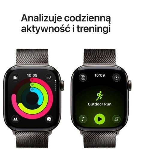 Watch Series 11 GPS + Cellular koperta 46 mm z tytanu w kolorze łupku, bransoleta mediolańska w kolorze łupku M/L