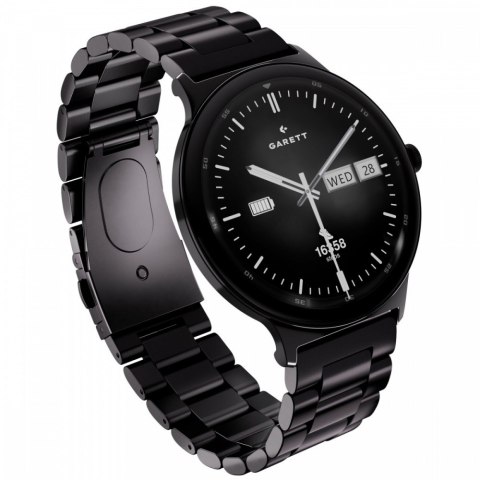Smartwatch Quantum czarny stalowy
