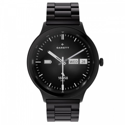 Smartwatch Quantum czarny stalowy