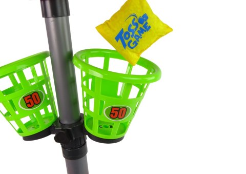 Gra Zręcznościowa Rodzinna Rzut Do Celu Koszyk Punkty Woreczki LEAN Toys