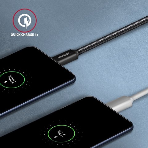 BUCM3-CM15AB Kabel USB-C - USB-C, 1.5m, PD 60W, 3A, ALU, oplot czarny