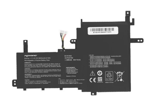 Bateria B31N1842 do Asus Vivobook K513E M513I S513E V531FA X531F - 3600 mAh (41 Wh)