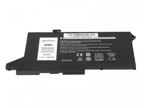 Bateria WY9DX Dell Latitude 5520 5420 Precision 3560 - 3200 mAh (36 Wh)