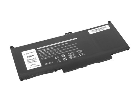 Bateria MXV9V do Dell Latitude 5300 5310 7300 7400 - 7200 mAh (55 Wh)