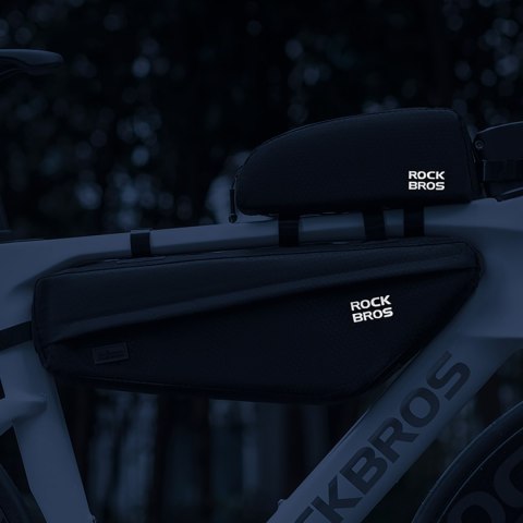 Torba sakwa rowerowa mocowana pod ramę 2.9l - czarna ROCKBROS