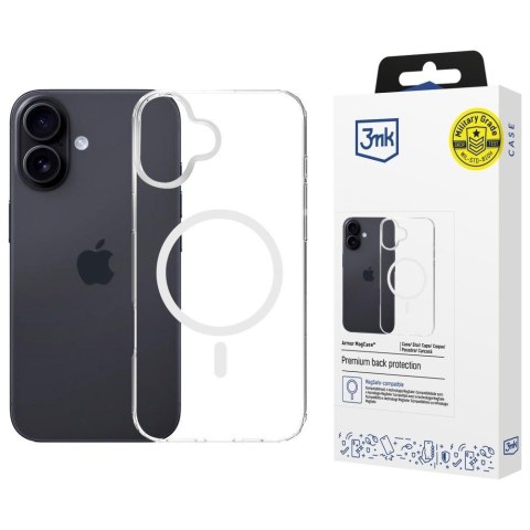Etui Armor MagCase do iPhone 16 MagSafe przezroczyste
