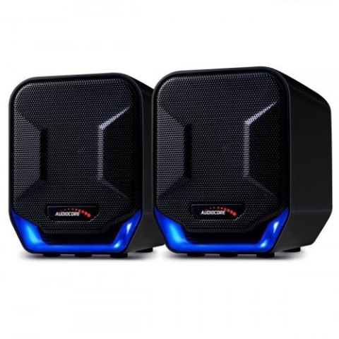Głośniki komputerowe 6W USB AC865B Czarno-niebieskie
