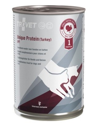 TROVET Unique Protein UPT z indykiem - mokra karma dla psa i kota - 400 g