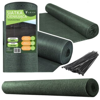 Siatka Cieniująca Na Ogrodzenie Płot Maskująca Zielona 1.5M 10M 140g/m² LEAN