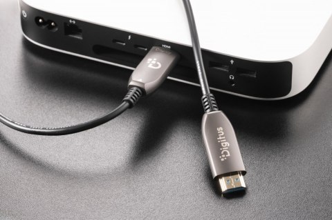 Kabel połączeniowy hybrydowy HDMI AOC | HDMI-A męski-męski | HDMI 2.1 | UHD-2 8K@60Hz | 48Gbps |HDR, eARC, HDCP 2.2, CEC | 15m