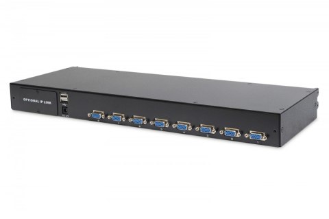 Konsola 17 LCD z touchpad KVM 8 portów 1U komplet kabli (8xDS-19231) klawiatura US