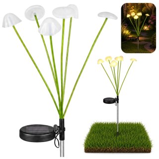 Lampka Solarna Ogrodowa Dekoracyjna Grzybki Ciepłe Światło LED 70cm LEAN