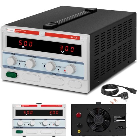 Zasilacz laboratoryjny impulsowy OVP OTP OPP 0-50A 0-30V 1500W Stamos Germany