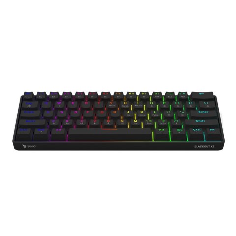 SAVIO KLAWIATURA MECHANICZNA BLACKOUT X2 OUTEMU PEACH SILENT HOT SWAP
