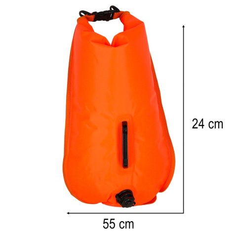 Bojka do pływania boja asekuracyjna ratunkowa pływacka sucha kieszeń gwizdek 28l Kik Sp. z o. o. Sp. k.