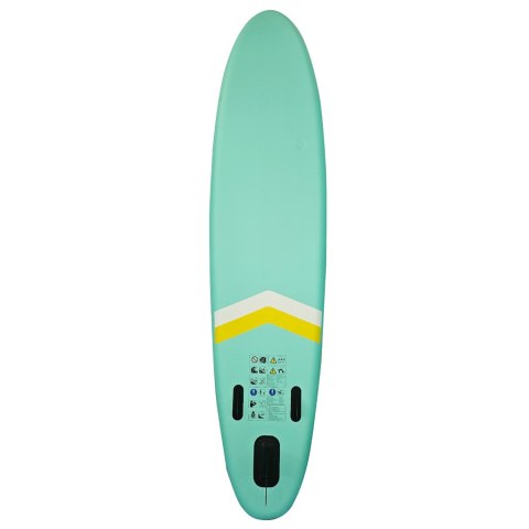 Deska SUP pompowana do pływania z siedzeniem akcesoriami wiosło zestaw turkusowa 350 cm Kik Sp. z o. o. Sp. k.