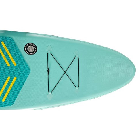 Deska SUP pompowana do pływania z siedzeniem akcesoriami wiosło zestaw turkusowa 350 cm Kik Sp. z o. o. Sp. k.