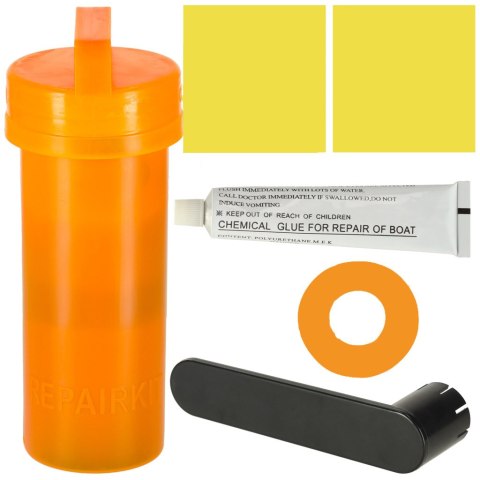 Deska SUP pompowana do pływania z siedzeniem akcesoriami wiosło zestaw żółta 350 cm Kik Sp. z o. o. Sp. k.