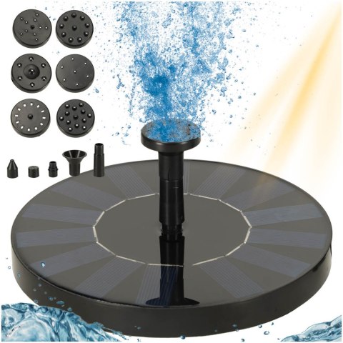 Fontanna solarna LUARO do oczka wodnego stawu do ogrodu pompa pływająca ogrodowa 16cm Kik Sp. z o. o. Sp. k.