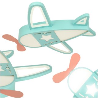 Lampa LED sufitowa plafon do pokoju dziecięcego ściemniana + pilot samolot Kik Sp. z o. o. Sp. k.