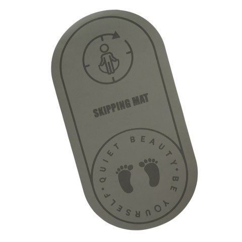 Mata fitness do ćwiczeń jogi skakania na skakance wygłuszająca antypoślizgowa 125x61,5x0,6 cm szara Kik Sp. z o. o. Sp. k.