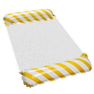 Materac dmuchany plażowy hamak wodny leżak fotel krzesło do pływania basenu żółty Kik Sp. z o. o. Sp. k.