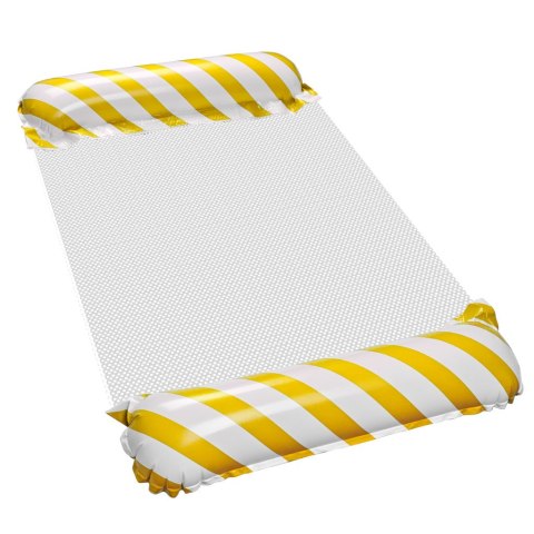 Materac dmuchany plażowy hamak wodny leżak fotel krzesło do pływania basenu żółty Kik Sp. z o. o. Sp. k.