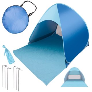 Namiot plażowy parawan samorozkładający na plażę ogród ogrodowy POPUP ochronny UV XXL Kik Sp. z o. o. Sp. k.