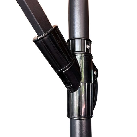 Parasol ogrodowy LUARO duży składany z wysięgnikiem 290cm czarny Kik Sp. z o. o. Sp. k.