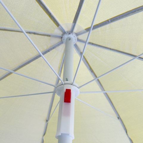 Parasol ogrodowy plażowy regulowany łamany składany UV 150cm żółty Kik Sp. z o. o. Sp. k.