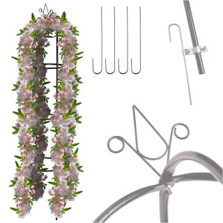 Pergola ogrodowa LUARO kolumnowa słup kolumna dzwon stojak na róże kwiaty pnące metalowa 195 cm Kik Sp. z o. o. Sp. k.