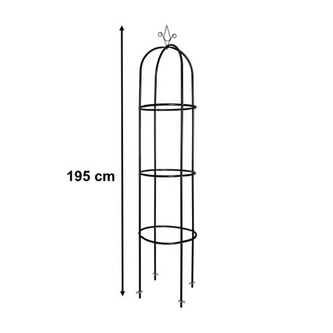 Pergola ogrodowa LUARO kolumnowa słup kolumna dzwon stojak na róże kwiaty pnące metalowa 195 cm Kik Sp. z o. o. Sp. k.