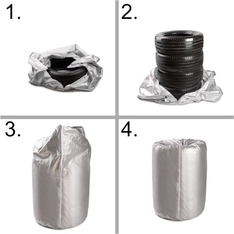 Pokrowiec osłona na opony koła do samochodu wodoodporny 13-17 cali Kik Sp. z o. o. Sp. k.