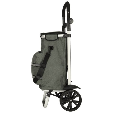 Wózek torba na zakupy na kółkach ze stelażem 100cm szary Kik Sp. z o. o. Sp. k.