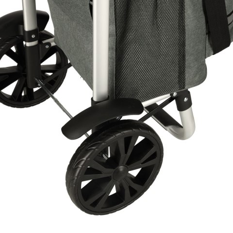 Wózek torba na zakupy na kółkach ze stelażem 100cm szary Kik Sp. z o. o. Sp. k.