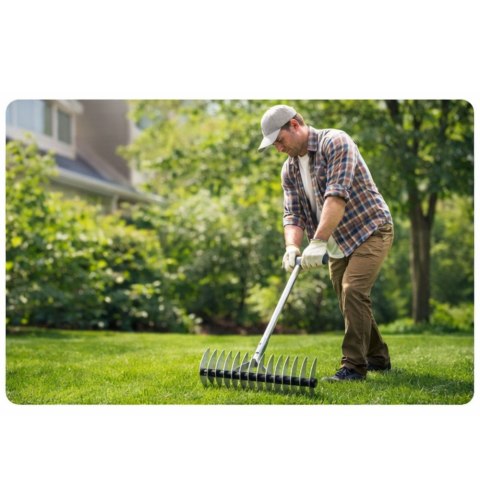 Aerator Wertykulator Ogrodowy Ręczny Do Trawnika Dwustronny LEAN 34 cm LEAN