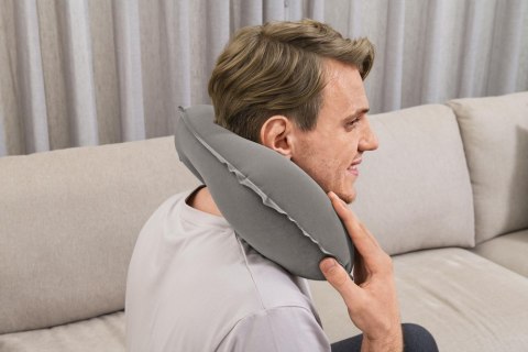 Dmuchana Poduszka Podróżna 46 x 28 cm Rogal Szara Bestway 67006 Bestway