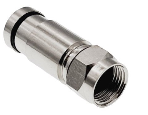 Alantec Złącze F kompresyjne RG6, średnica tulei wewnętrznej 4.55 mm (0,1) (WTR455)