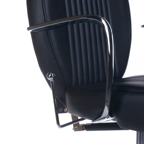 Fotel barberski BJORN BH-3318 Czarny matowy