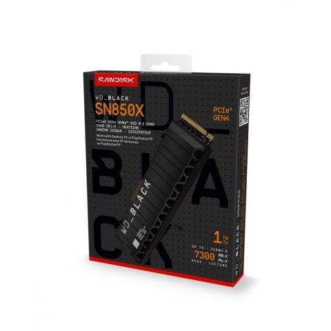Dysk SSD Black 1TB SN850X NVMe M.2 PCIe Radiator