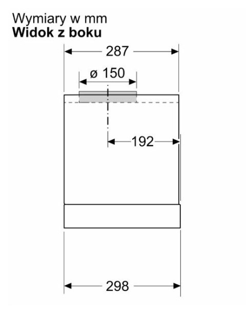 Okap zintegrowany DBB63BC60 Serie 2 czarny