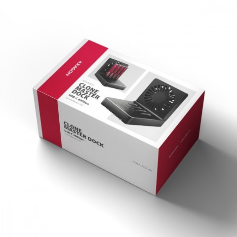 ADSA-M2C44 Stacja dokująca USB4 dla 4x M.2 NVMe SSD z funkcją klonowania dysków bez komputera