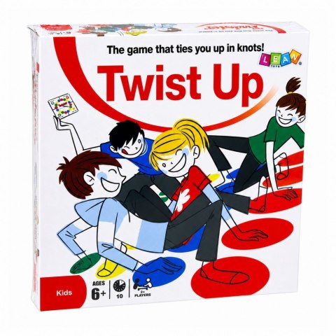 Gra Zręcznościowa Twist Mata Ruchowa Rodzinna Towarzyska Tarcza Losująca LEAN Toys