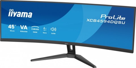 Monitor ProLite 44.5 cala XCB4594DQSU-B1 ,VA,DQHD,2xDP,2xHDMI,1500R,32:9, 450 cd/m2, 3000:1, USB HUB x4 (2x Type-A, 2x Typ