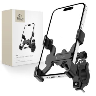 Uchwyt rowerowy do smartfona na kierownicę V3 - czarny Tech-Protect