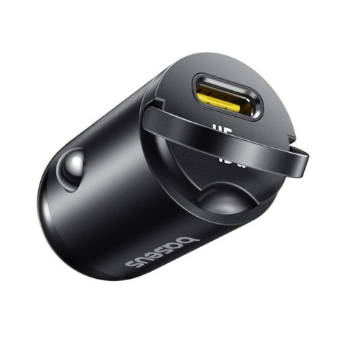 Ładowarka samochodowa USB-C z kablem USB-C 45W 1m - czarna BASEUS