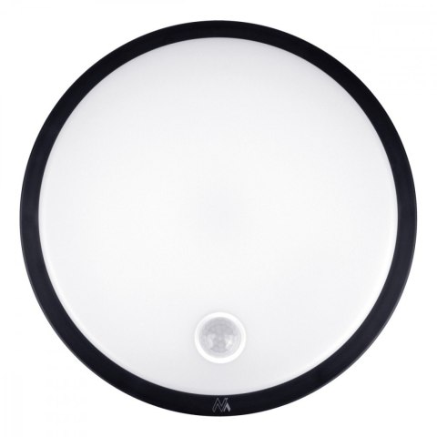 Lampa LED, IP65 , czujnik PIR, MCE525 B 10W, 1000lm, neutral white 4000K