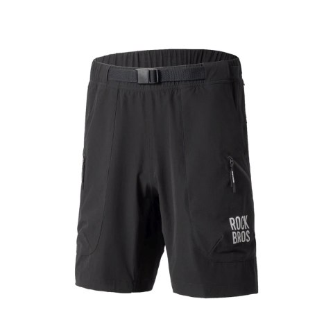 Szorty spodenki sportowe z paskiem rozmiar XXXL - czarne ROCKBROS