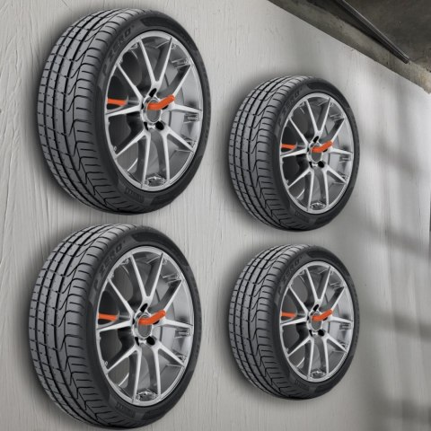 Komplet 4 uchwytów ściennych 60kg MC-437 Maclean